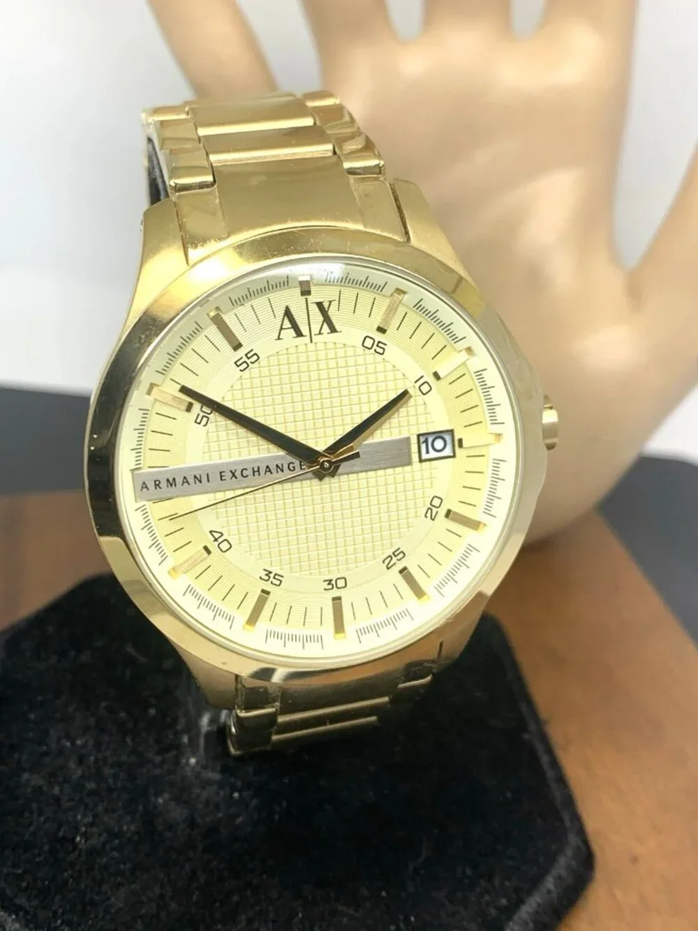 Armani Exchange Men's Watch AX2131 Quartz Gold Stainless Steel 46mm